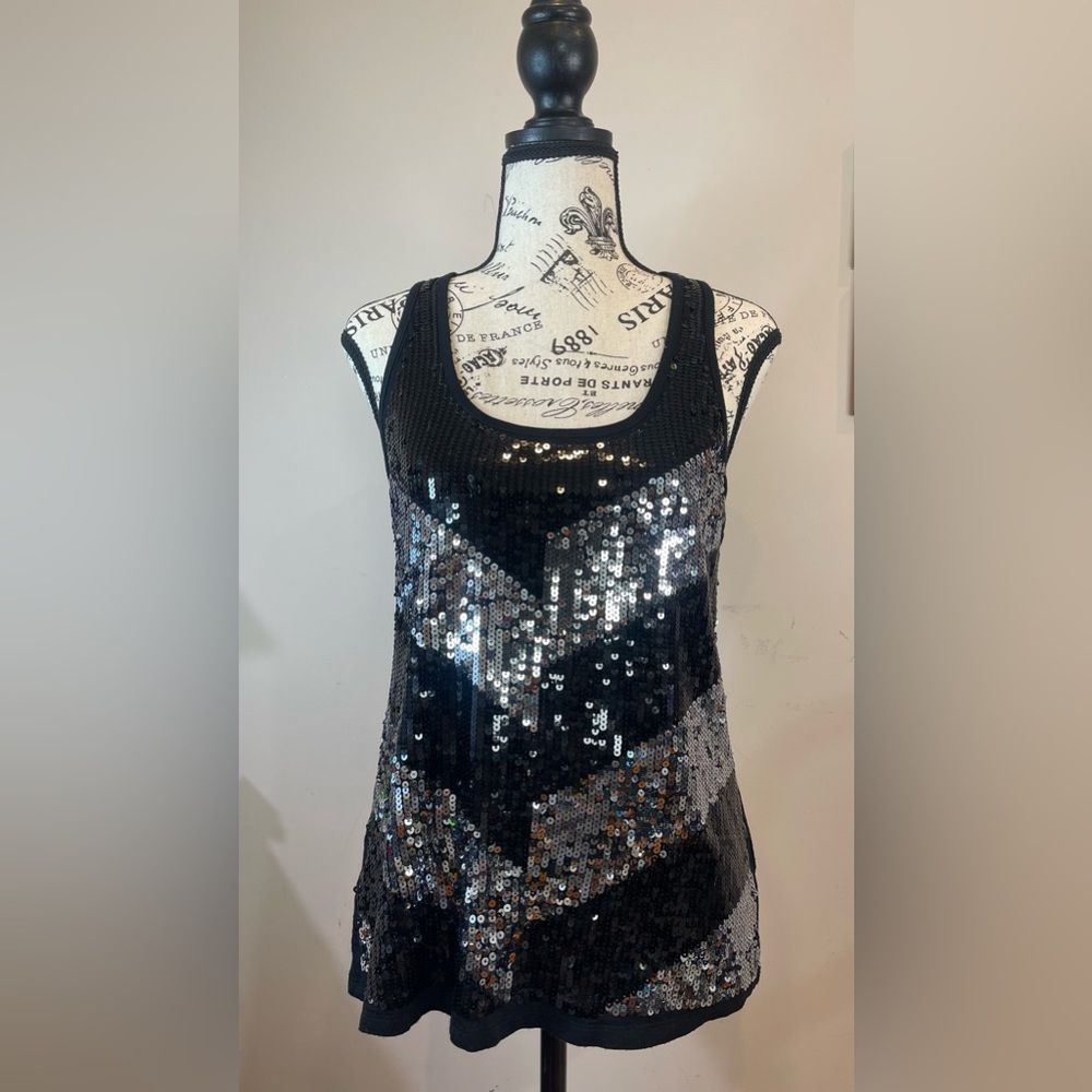 Black Sequin Top
